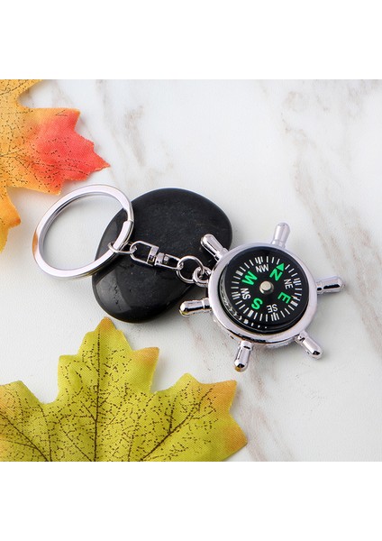 Siyah Stil Pusula Yüksek Li Anahtarlık Dümen Pusula Yaratıcı Araba Anahtarlık Açık Gadget Açık Pusula Kamp (Yurt Dışından) modelleri