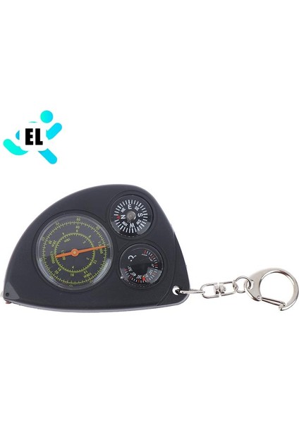 Siyah Stil Taşınabilir Açık Kilometre Sayacı Çok Fonksiyonlu Pusula Curvometer Uzaklık Ölçer Harita Kilometre Sayacı Termometre Anahtarlık (Yurt Dışından) fiyatları