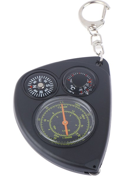 Siyah Stil Taşınabilir Açık Kilometre Sayacı Çok Fonksiyonlu Pusula Curvometer Uzaklık Ölçer Harita Kilometre Sayacı Termometre Anahtarlık (Yurt Dışından) fırsatları