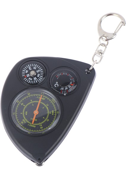 Siyah Stil Taşınabilir Açık Kilometre Sayacı Çok Fonksiyonlu Pusula Curvometer Uzaklık Ölçer Harita Kilometre Sayacı Termometre Anahtarlık (Yurt Dışından) indirimleri