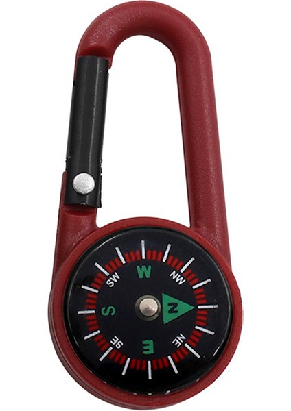 Kırmızı Stil Açık Yürüyüş Tırmanma Anahtarlıklar Için Çift Taraflı Marabiner Pusula Anahtarlık Yapış Kanca Pusulalar (Yurt Dışından)