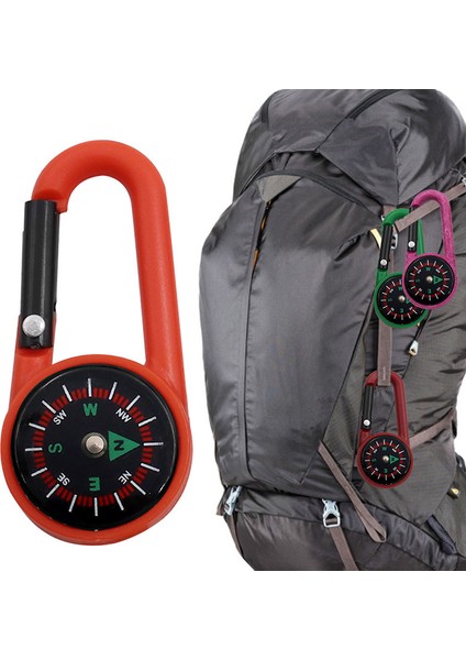 Kırmızı Stil Açık Yürüyüş Tırmanma Anahtarlıklar Için Çift Taraflı Marabiner Pusula Anahtarlık Yapış Kanca Pusulalar (Yurt Dışından) modelleri