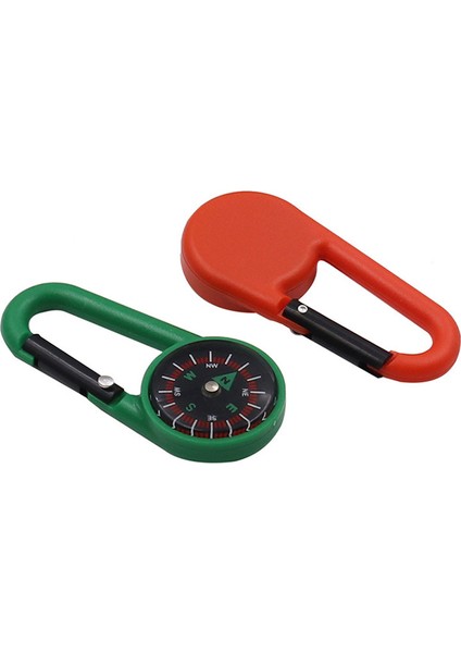 Kırmızı Stil Açık Yürüyüş Tırmanma Anahtarlıklar Için Çift Taraflı Marabiner Pusula Anahtarlık Yapış Kanca Pusulalar (Yurt Dışından) fırsatları