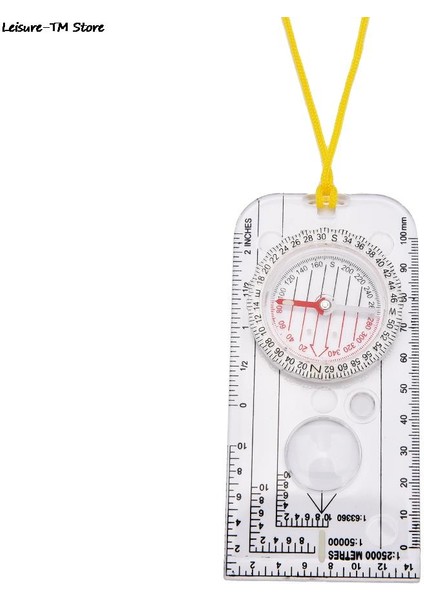 Ordu Izci Yürüyüş Kamp Botla Harita Okuma Oryantiring Cetvel Açık Hava Sporları Için Büyüteç Pusula (Yurt Dışından)