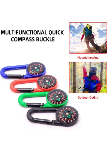 Mavi Stil Çok Fonksiyonlu Toka Pusula Karabina Klip Kamp Yürüyüş Pusula Alaşım Hızlı Bırakma Toka Anahtarlık Hayatta Kalma Aksesuarları (Yurt Dışından) modelleri