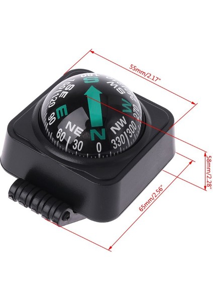 Siyah Stil Yeni Oto Araç Navigasyon Araba Pusula Topu Ayarlanabilir (Yurt Dışından) modelleri