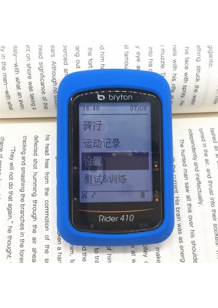 Mavi Stil Sunili Bisiklet Jel Kılıf ve Ekran Koruyucu Kapak Bryton Rider Gps Bilgisayar Kasası Bryto R450 R410 R405 (Yurt Dışından)