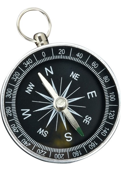Siyah Stil Taşınabilir Acil Pusula Açık Hayatta Kalma Pusula Navigasyon Aracı Alüminyum Alaşımlı Pusula Anahtarlık ile Kamp Yürüyüş Için (Yurt Dışından)