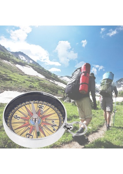 Tırmanma Yürüyüş Seyahat Yuvarlak Şekilli Anahtarlık Cep Metal Anahtarlık Compa (Yurt Dışından) fiyatları