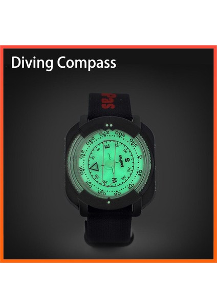 Siyah Stil Açık Pusula Profesyonel 60 M Ft Dalış Pusula Su Geçirmez Navigator Dijital Saat Yüzme Dalış Için Tüplü Pusula (Yurt Dışından) fırsatları