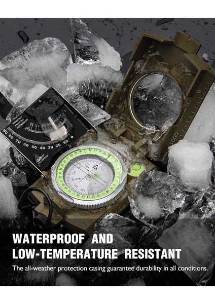 Siyah Stil Yürüyüş Için Inklinometre Darbeye Dayanıklı ve Su Geçirmez Pusula ile Çok Fonksiyonlu Askeri Metal Nişan Navigasyon Pusulası (Yurt Dışından) modelleri