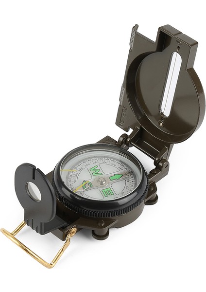 No.1 Stili Ordu Yeşili Katlanır Lens Pusula Amerikan Askeri Taşınabilir Çok Işlevli Yeni 7.6cmx5.7cmx2.6cm (Katlanmış) 9 (Yurt Dışından)