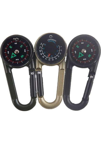 Altın Tarzı Metal Açık Anahtarlık Mini Pusula Çift Taraflı Dağcılık Toka Yapış Kanca (Yurt Dışından) fiyatları