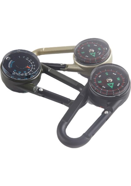 Altın Tarzı Metal Açık Anahtarlık Mini Pusula Çift Taraflı Dağcılık Toka Yapış Kanca (Yurt Dışından) modelleri