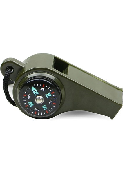 Bir Stil 3 In 1 Açık Düdük Pusula Termometre Içme Mini Pusula Navigasyon Karabina Çok Fonksiyonlu Kamp Yürüyüş Hayatta Kalma Araçları (Yurt Dışından)
