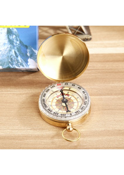 Sarı Stil Yüksek Li Kamp Yürüyüş Cep Pirinç Altın Pusula Açık Hava Etkinlikleri Için Taşınabilir Pusula Navigasyon (Yurt Dışından) modelleri