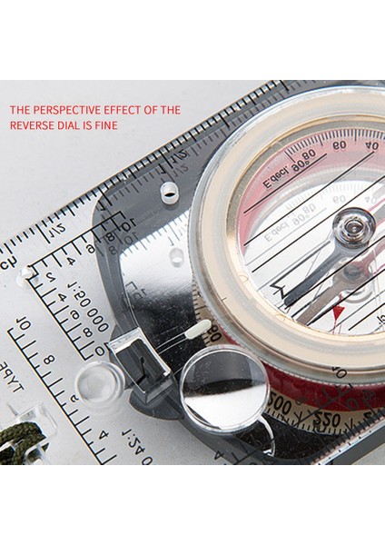 Siyah Stil Açık Kamp Oryantiring Harita Pusula Görüş Aynası Pusula Ayarlanabilir Sapma Klinometresi ve LED Işık (Yurt Dışından) fiyatları