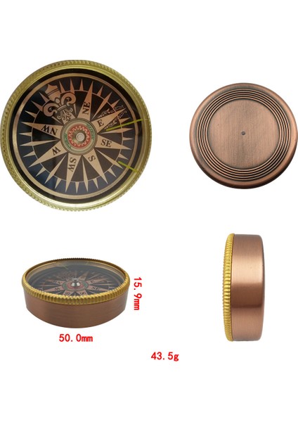 Fonoun Pusula Bronz Retro 50X FNJ53 (Yurt Dışından) fiyatları