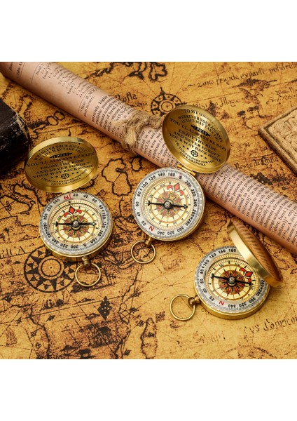 ZNZ4106 Tarzı Torun Için Özelleştirilmiş Gravür Pusula Kişiselleştirilmiş Noel Hediyeleri Navigator Fonksiyonel Pusula (Yurt Dışından) fırsatları