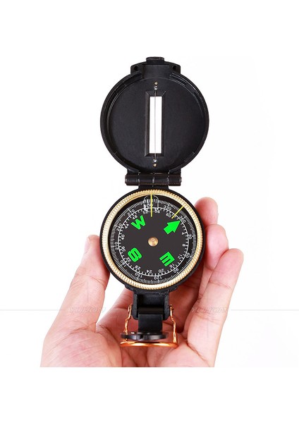 Siyah Stil Kapak Çevirin Amerikan Dağcılık Kamp Açık Bisiklet Seyahat Pusulası Pusula Siyah Abs Yüksek Hassasiyetli Pusula (Yurt Dışından) modelleri