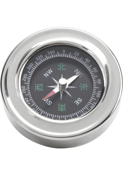 60MM Paslanmaz Çelik Taşınabilir Cep Pusula Mini Oryantiring Pusula Kamp Yürüyüş Için Gümüş Beyaz (Yurt Dışından)