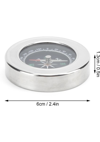 60MM Paslanmaz Çelik Taşınabilir Cep Pusula Mini Oryantiring Pusula Kamp Yürüyüş Için Gümüş Beyaz (Yurt Dışından) fiyatları