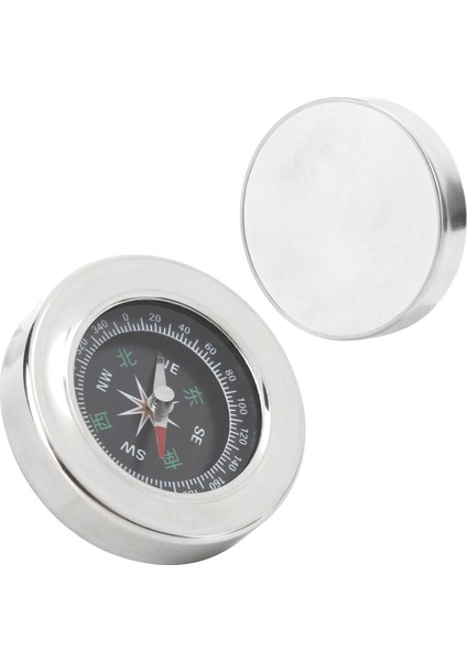 60MM Paslanmaz Çelik Taşınabilir Cep Pusula Mini Oryantiring Pusula Kamp Yürüyüş Için Gümüş Beyaz (Yurt Dışından) modelleri