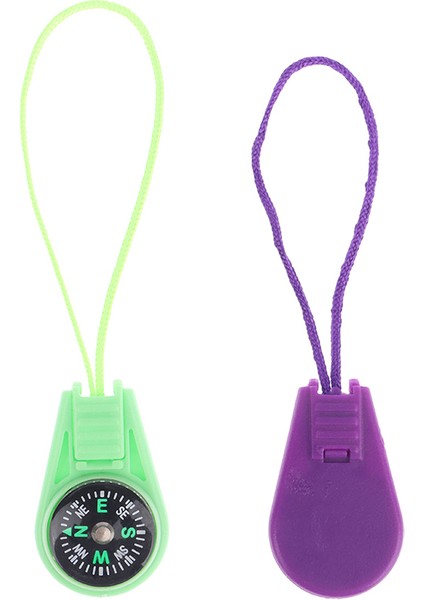 C Tarzı Renkli Plastik Mini Survival Pusula Fermuarlar Çektirme Slider Fixer Açık Kamp Dıy Kafa Halat Sırt Çantası Kolye Araçları (Yurt Dışından) fırsatları