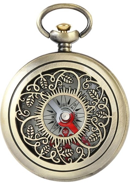 Erkekler Kadınlar Için Pusula Dekorasyonlu Şık Kolye Zincirli Saat (Yurt Dışından)