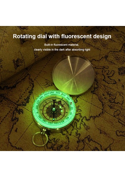 1 Adet Tarzı Kamp Survival Pusula Metal Cep Pusula Su Geçirmez Aydınlık Pusula Kapaklı Açık Yürüyüş Tırmanma Navigasyon Aracı (Yurt Dışından) modelleri