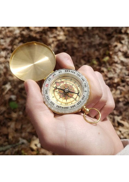 Sarı Stil Yüksek Li Kamp Yürüyüş Cep Pirinç Altın Pusula Açık Hava Etkinlikleri Için Taşınabilir Pusula Navigasyon (Yurt Dışından) fiyatları