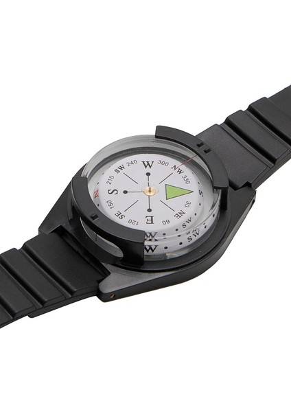 Siyah Stil Açık Havada Kamp Seyahat Için Mini Açık Survival Watch Band Bilek Pusula (Yurt Dışından) modelleri