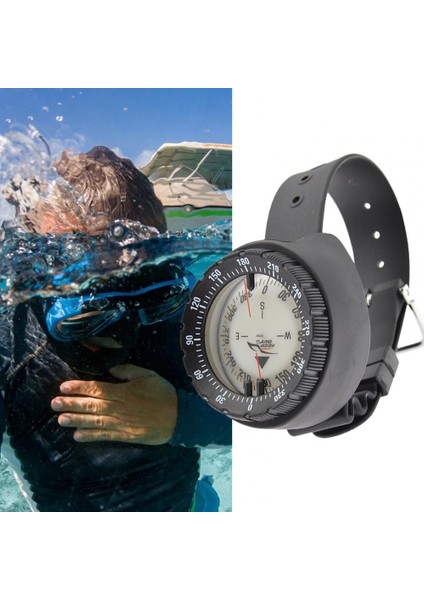 Siyah Stil Etkili Pusula Güçlü Yapı Abs Rahat Okuma Dış Mekan Için Su Geçirmez Dalış Pusula (Yurt Dışından) fiyatları