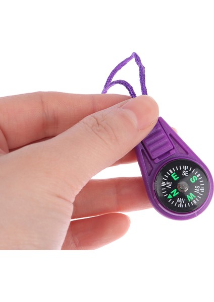 B Tarzı Renkli Plastik Mini Survival Pusula Fermuarlar Çektirme Slider Fixer Açık Kamp Dıy Kafa Halat Sırt Çantası Kolye Araçları (Yurt Dışından)