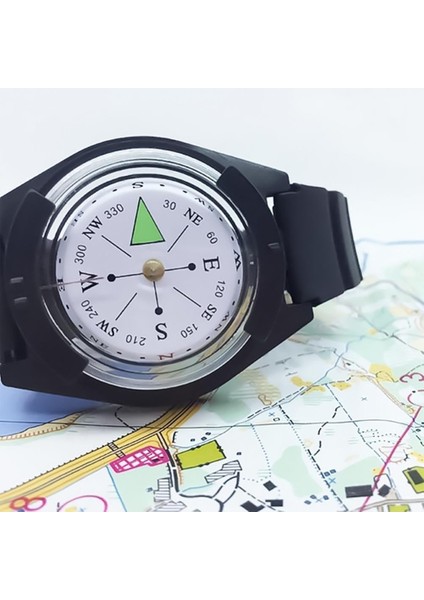 Açık Taşınabilir Survival Seyahat Kamp Yürüyüş Izle Bilek Pusula Bilezik (Yurt Dışından)