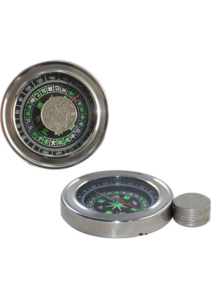 El Pusulası Paslanmaz Çelik Metal Kabuk Taşınabilir Dış Mekan Aletleri Yürüyüş Ekipmanları (Yurt Dışından) modelleri