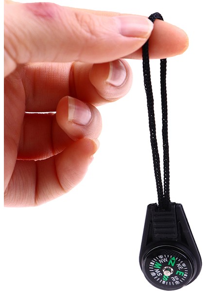 1 Adet Tarzı Açık Kamp Yürüyüş Avcılık Sırt Çantası Süslemeleri Için Anahtarlık ile 1 Adet Mini Pusula Hayatta Kalma Kiti (Yurt Dışından)