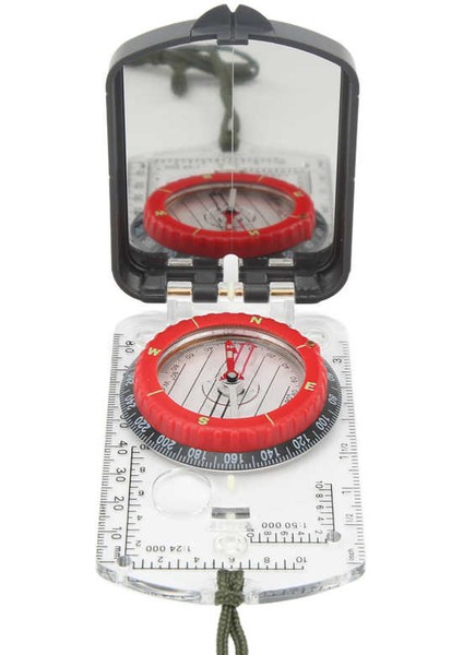 Kart Pusula Çok Yönlü Taşınabilir Pusula Harita Yönlü Kuzey Ok Açık Hava Macera Saat Dişlisi Doğru Konumlandırma (Yurt Dışından)