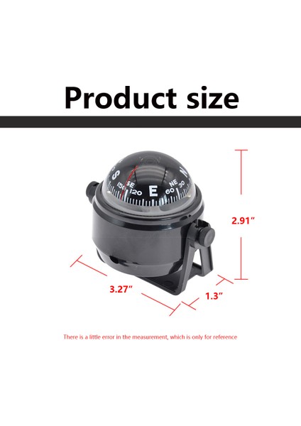 Beyaz Stil Dış Mekan Siyahı Için Net Görüntülemeli 1 Takım Tekne Pusulası Yelken Aleti (Yurt Dışından) fiyatları