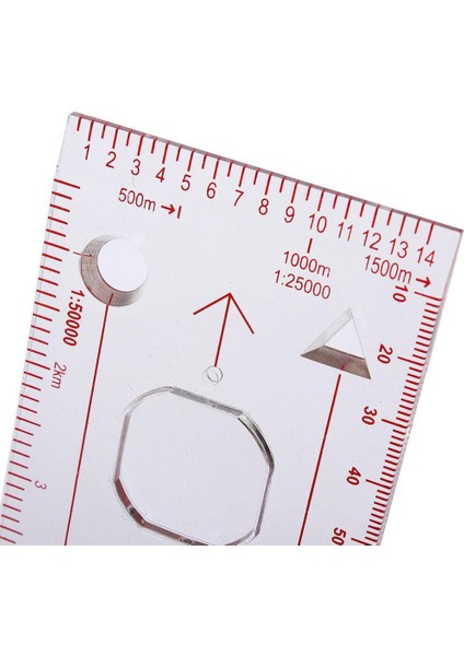 Profesyonel Taşınabilir Büyüteç Pusula Cetvel Ölçeği Izci Yürüyüş Kamp Tekne Gezisi Oryantiring Haritası (Yurt Dışından) fırsatları