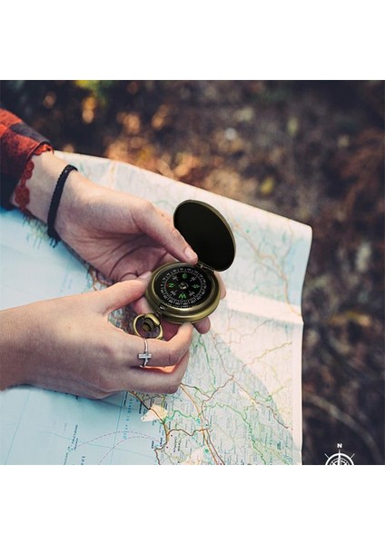 1 Adet Tarzı Retro Cep Saati Pusula Çinko Alaşımı Retro Tarzı Zarif Görünüm Hediyeler Doğa Sporları Dağcılık Turizm Kamp (Yurt Dışından)