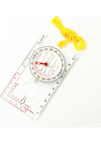 No.2 Tarzı Pusula Navigasyon Harita Okuma Izciler Kamp Yürüyüş Ölçeği Cetvel Açık Hava Oryantiring Araçları (Yurt Dışından)