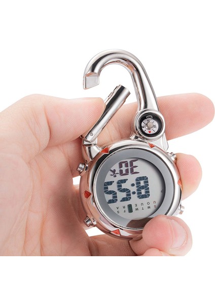 Siyah Stil Çok Fonksiyonlu Karabina Izle Elektronik Bel Cep Sırt Çantası Izle Aydınlık Doğa Sporları Pusula Izle (Yurt Dışından) fiyatları