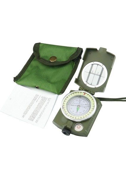 Yüksek Hassasiyetli Amerikan Pusulası Çok Fonksiyonlu Askeri Yeşil Pusula Kuzey Pusulası Dış Mekan (Yurt Dışından) fırsatları