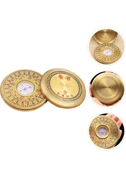 Altın Tarzı Refah Şekil Çin Servet Heykeli Yönlü Manyetik Compaese Servet Külçe Açık Pusula Taşınabilir Pusula (Yurt Dışından) fiyatları