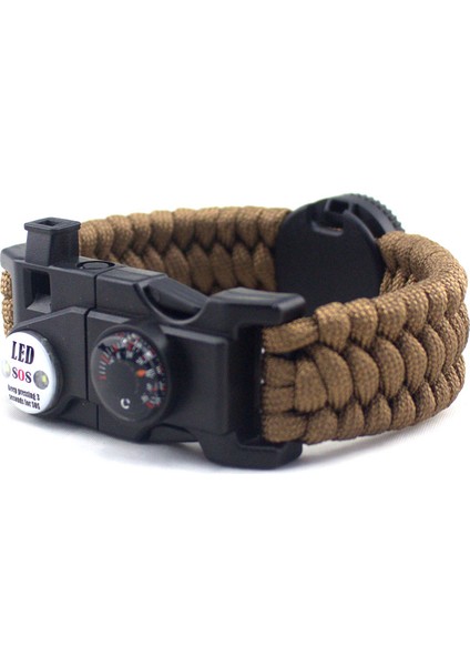 Siyah Stil Survival Pusulalar Paracord Bilezik Sos Işıkları 550IBS Şemsiye Halat Kamp Avcılık Için Acil Dış Mekan Hayatta Kalma Kitleri (Yurt Dışından) fırsatları