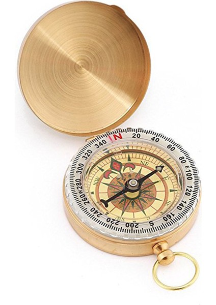 Kapaklı Su Geçirmez Aydınlık Pusula Bakır Karanlıkta Parlayan Izle Tarzı Seyahat Kamp Yürüyüş Tırmanma Survival Dişli Araçları (Yurt Dışından)