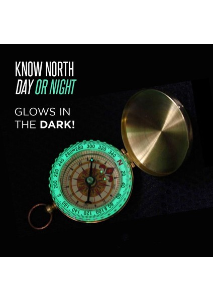 Kapaklı Su Geçirmez Aydınlık Pusula Bakır Karanlıkta Parlayan Izle Tarzı Seyahat Kamp Yürüyüş Tırmanma Survival Dişli Araçları (Yurt Dışından) modelleri