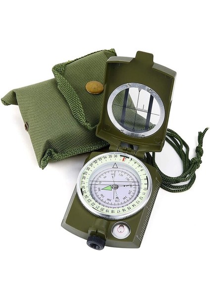 G862 Tarzı Su Geçirmez Yüksek Hassasiyetli Pusula Açık Gadget Spor Yürüyüş Dağcılık Profesyonel Askeri Ordu Metal Sight (Yurt Dışından)