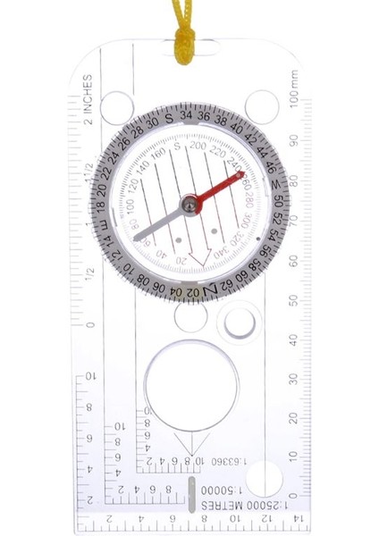 Çok Fonksiyonlu Çizim Cetveli Profesyonel Harita Ölçeği Kamp Navigasyon Pusula Açısı Cetvel Büyüteç (Yurt Dışından) fiyatları